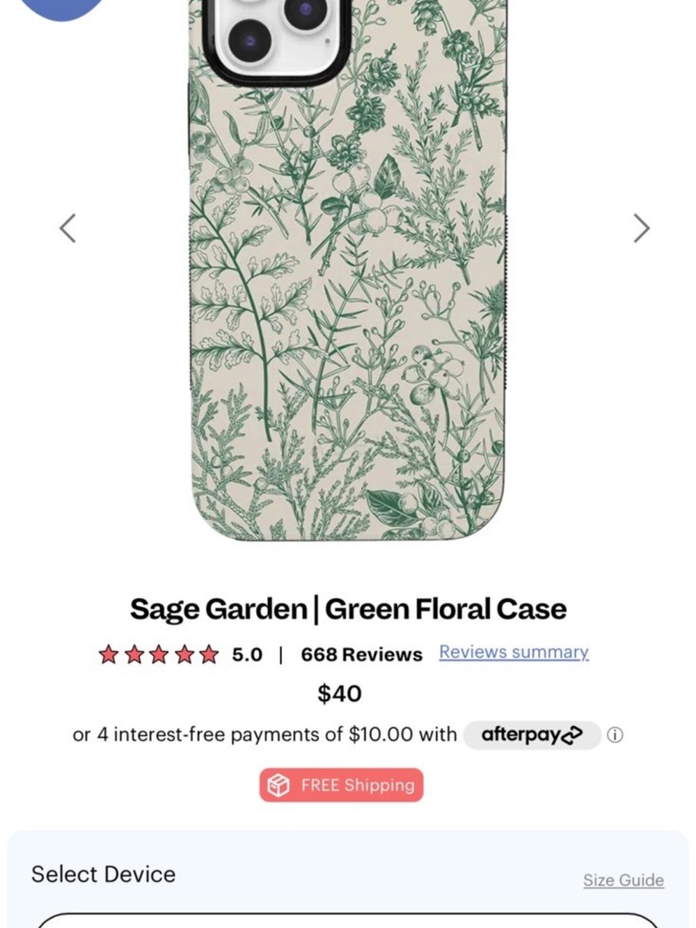 Casely Floral Print Phone Cases for iPhone 12 Pro Max (Set of 2) - Picture 3 of 3